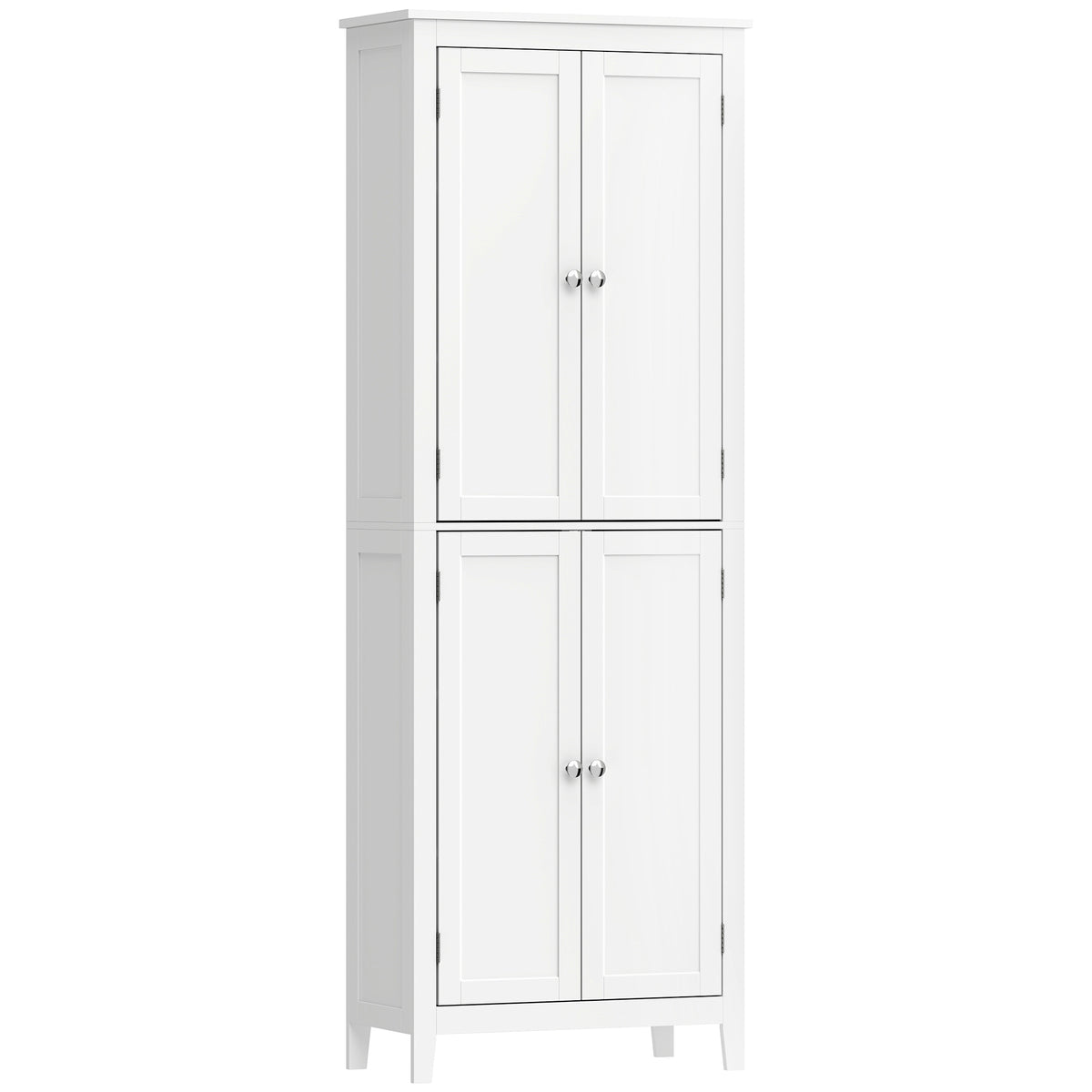 Freestanding Narrow Bathroom Storage Cabinet with Adjustable Shelves