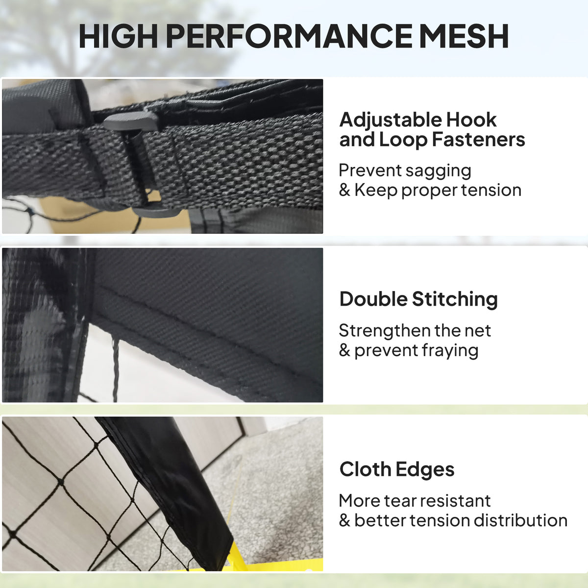 Portable regulation size pickleball net with carrying bag