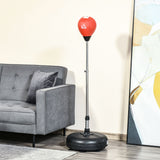 Freestanding reflex punching bag with stand