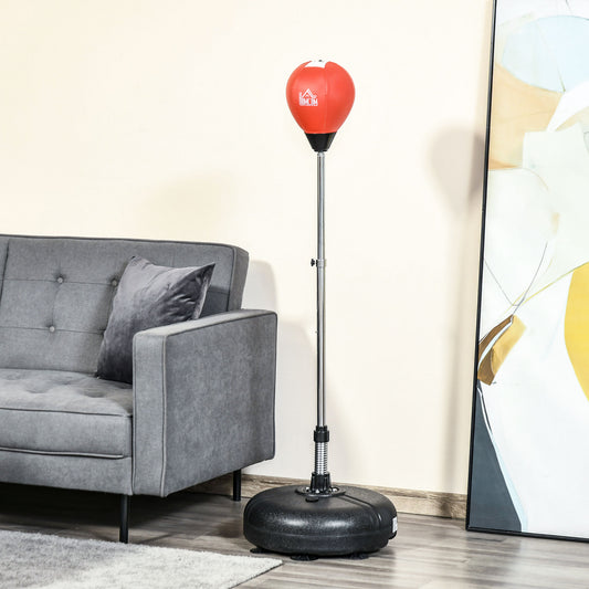 Freestanding reflex punching bag with stand