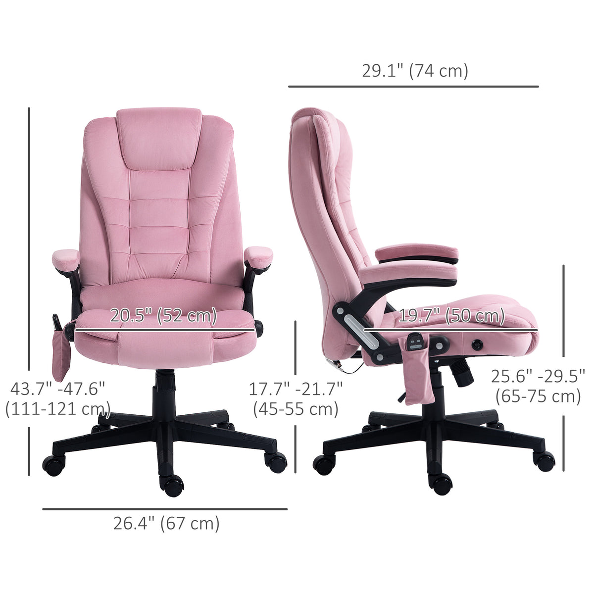 Reclining Executive Massage Office Chair with High Back