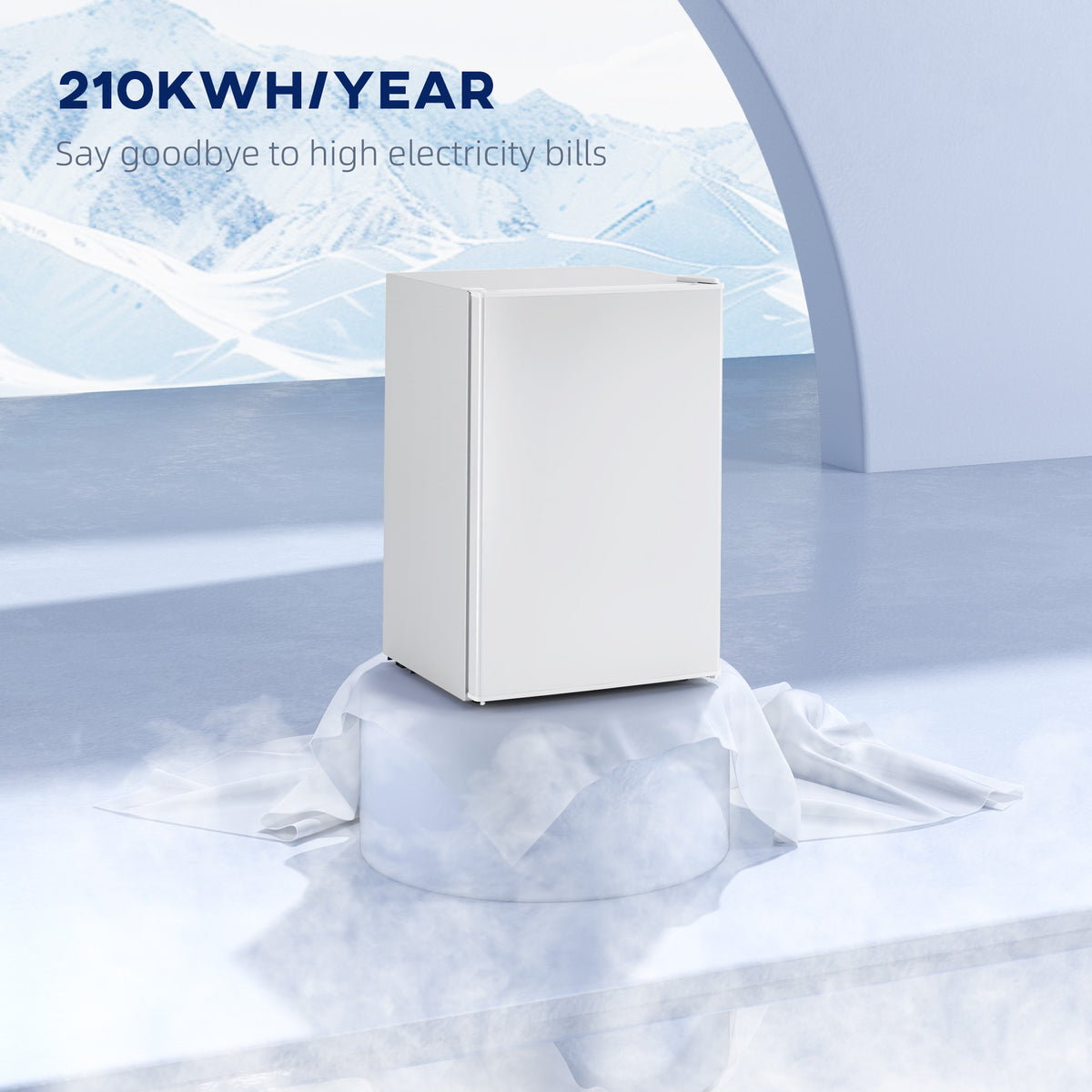 Compact Mini Fridge 69 L with Freezer