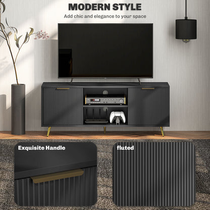 Mueble de TV moderno con almacenamiento para 55 pulgadas