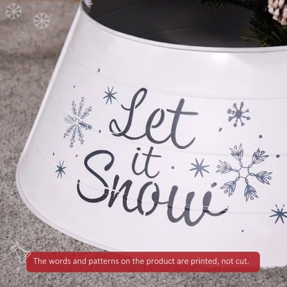 Metal round Christmas tree collar