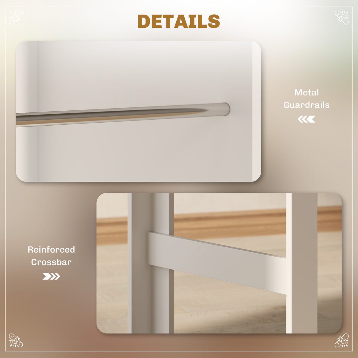 Bar table counter height 3 storage shelves