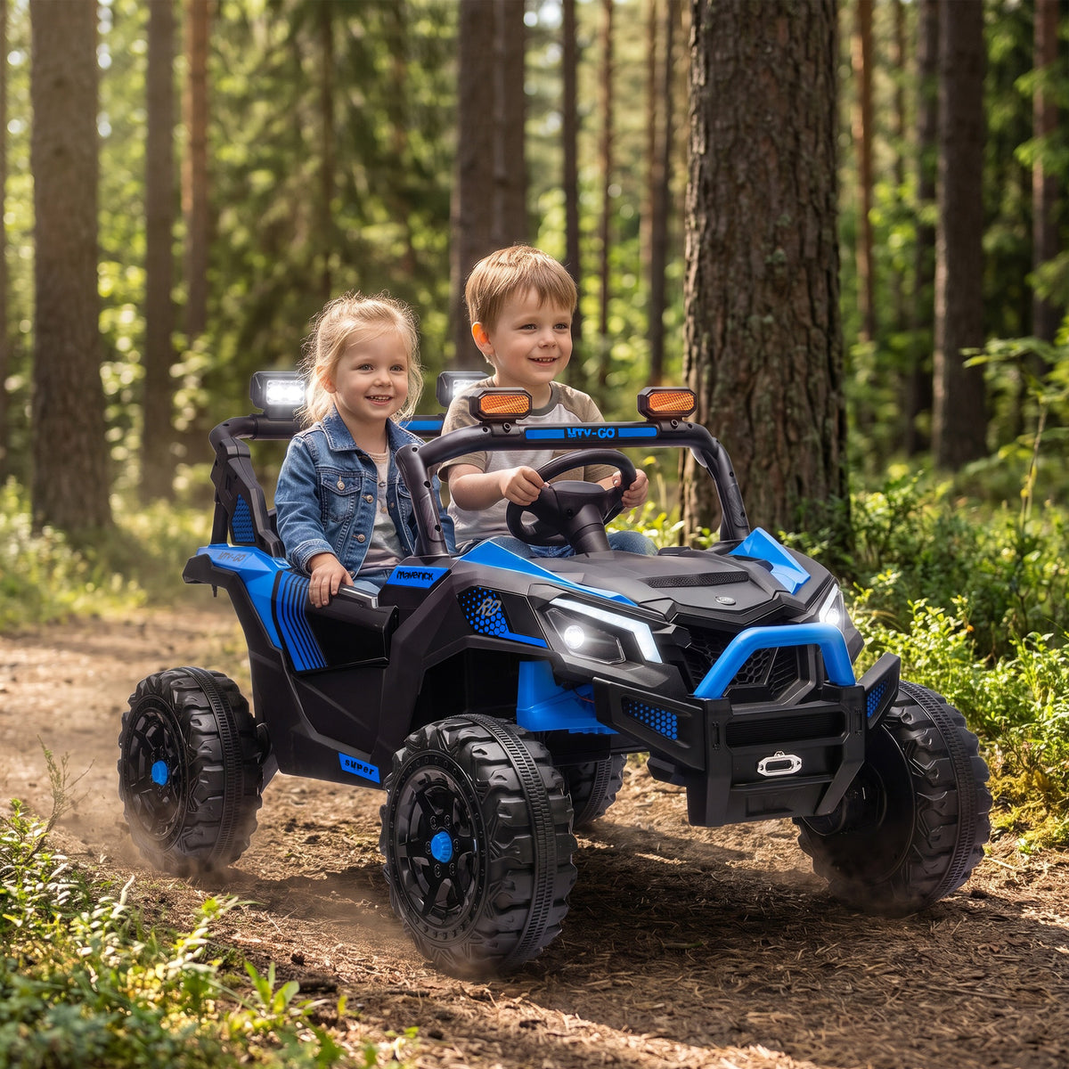 24V 2-Seater Kids Ride On Truck Car — Remote Control