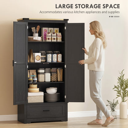 Farmhouse Kitchen Pantry Cabinet 69 in Tall