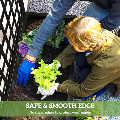 Galvanized Raised Garden Bed with Trellis