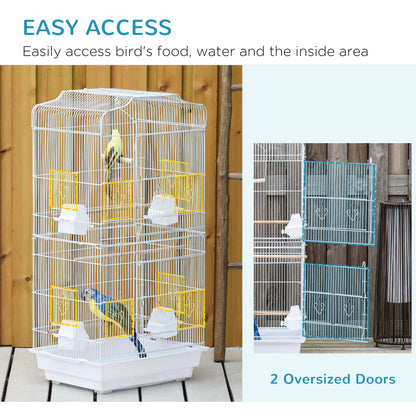 Flight Bird Cage 2 Doors with Perches and Feeders
