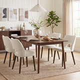 Juego de 4 sillas de comedor tapizadas