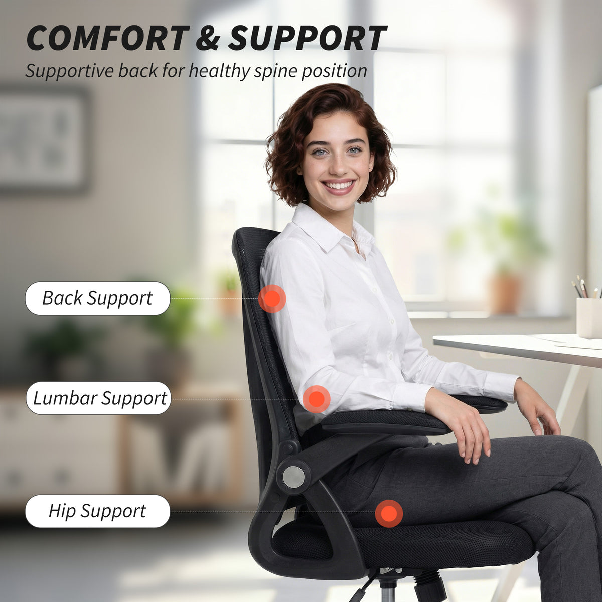 Ergonomic Office Chair Lumbar Support