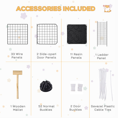 46 Panels Small Animal Modular Playpen
