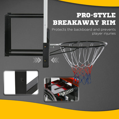 Canasta de baloncesto de pared ajustable