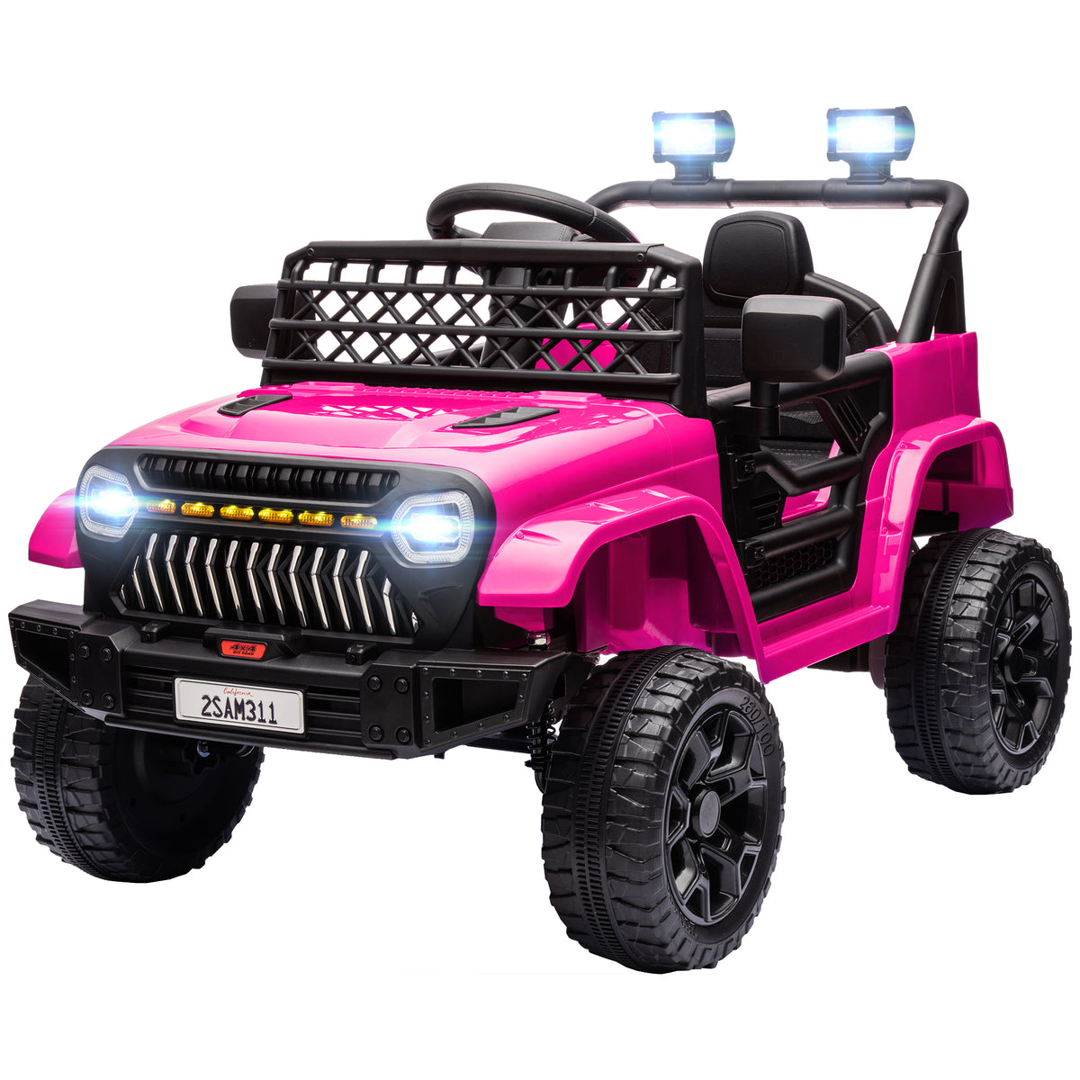 Electric 12V Ride-On Truck for Kids with Remote Control