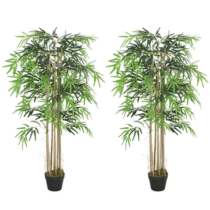 Artificial Bamboo Tree 8 Trunks 1095 Leaves Nursery Pot