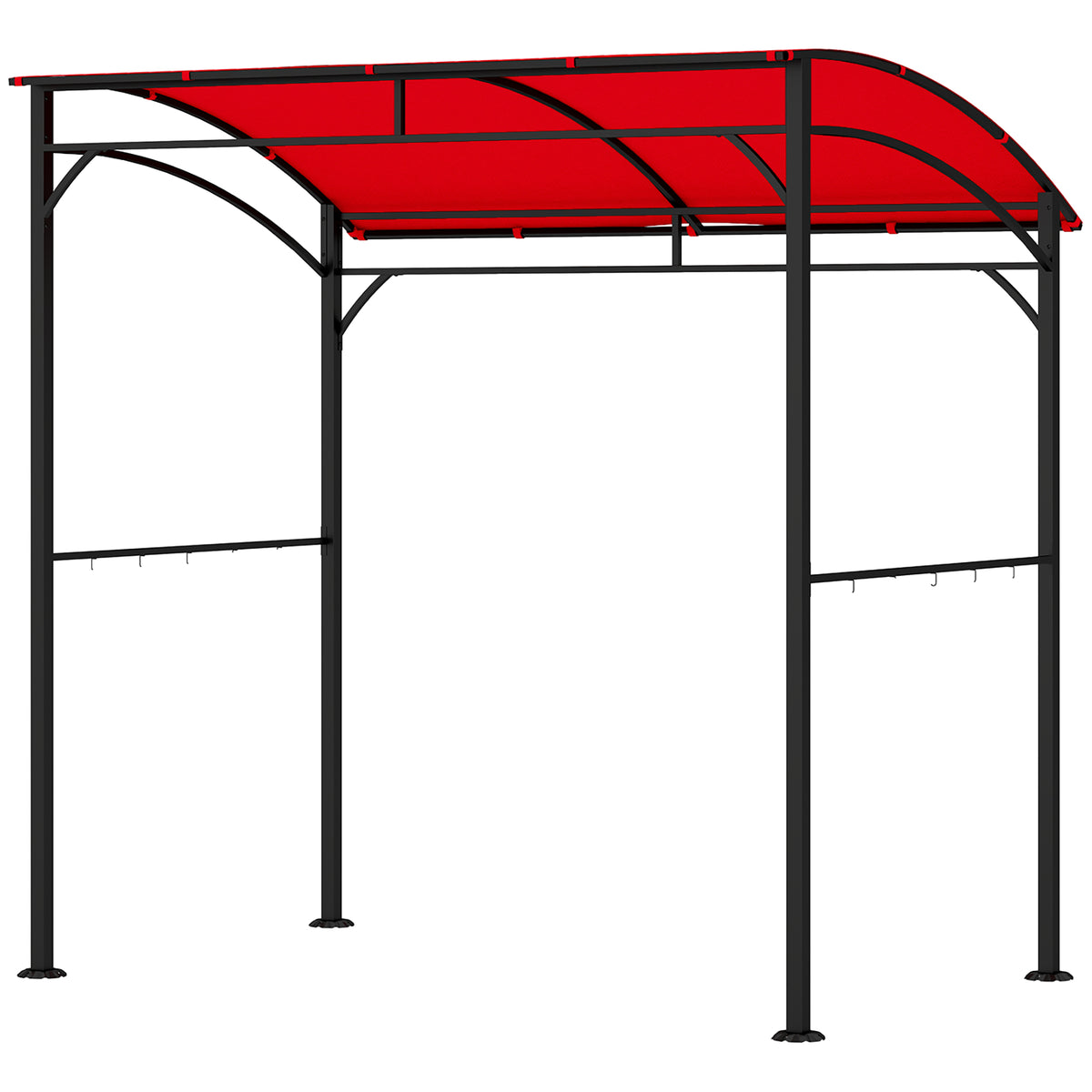 Cenador curvo para barbacoa de 7' x 5'