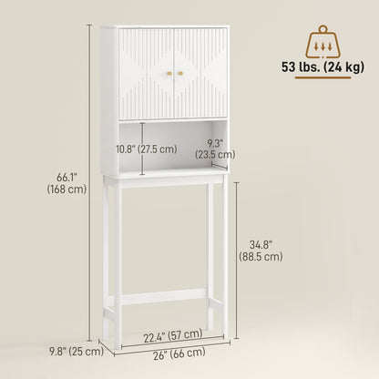 Over the toilet storage shelf