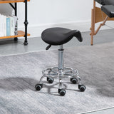 Taburete de silla ergonómico ajustable de cuero sintético