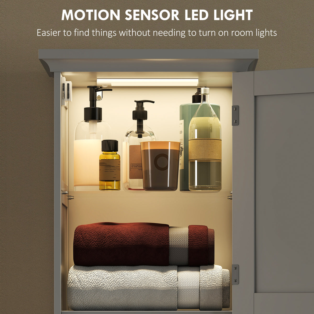 170 cm Tall Bathroom Storage Cabinet