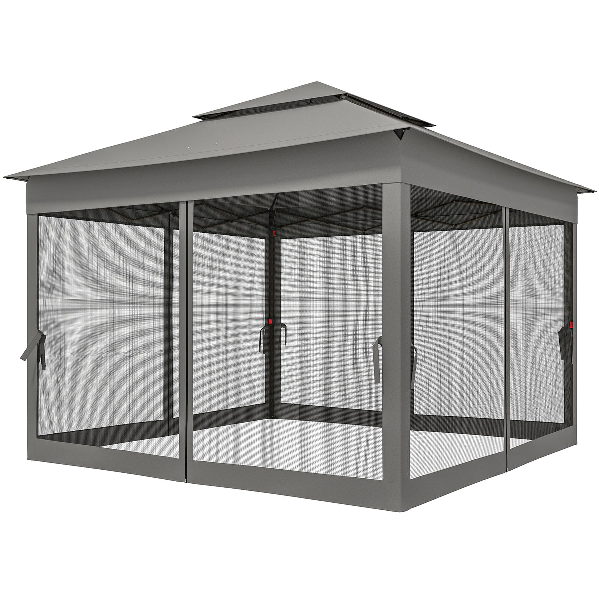 Tienda pop-up de 2 niveles con mosquitera 335 x 335 cm