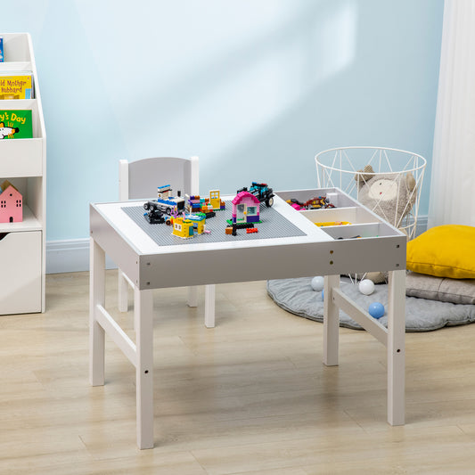 Kids Table and Chair Set with Storage — Set of 2