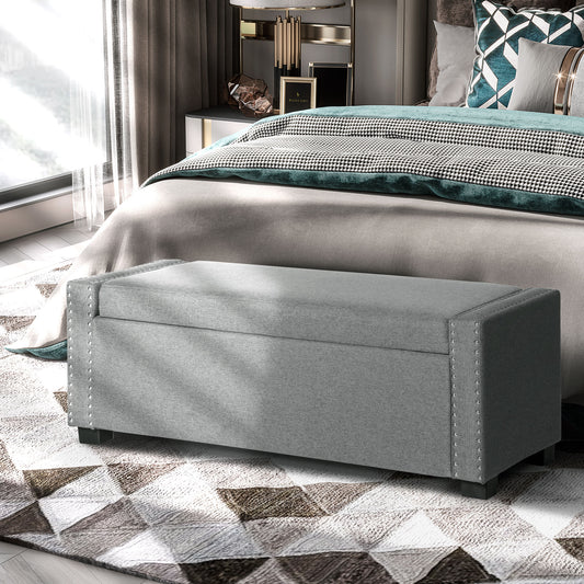 Upholstered storage bench