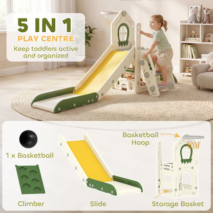 5-in-1 Toddler Slide Play Center
