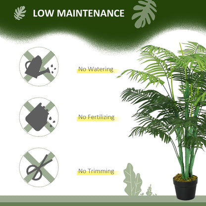 Realistic Artificial Palm Tree in Pot — Green