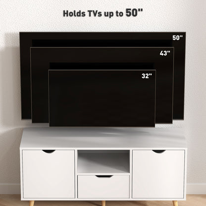 Modern TV stand with storage for 127 cm TV