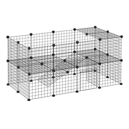 Modular Small Animal Wire Cage — Set of 40