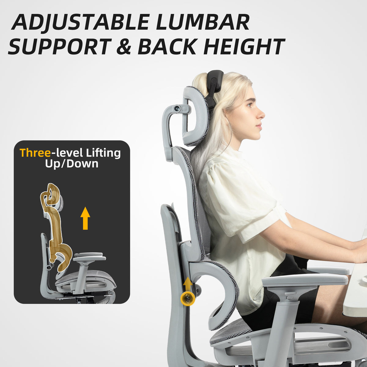 Ergonomic mesh office chair