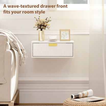 Modern floating bedside tables — Set of 2