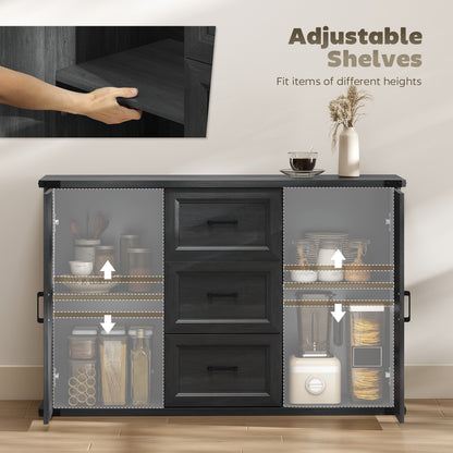 Sideboard buffet cabinet with drawers