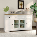 Sideboard buffet cabinet with glass doors