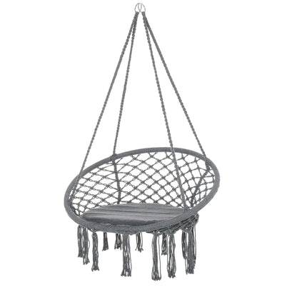 Silla hamaca colgante bohemia con flecos