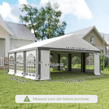 Wedding Tent 20' x 20' Galvanized Steel Frame