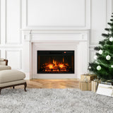 27" Recessed Electric Fireplace Insert with Realistic Flames