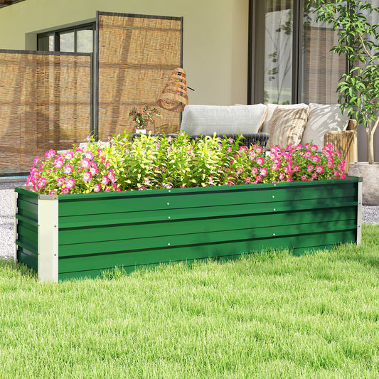 Galvanized Steel Raised Garden Bed 3-Section Planter