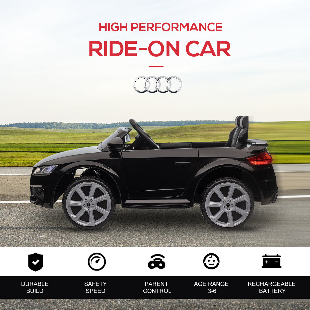 Kids Electric Ride-On Car 6V with Remote Control