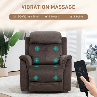 Manual Recliner Chair with Vibration Massage