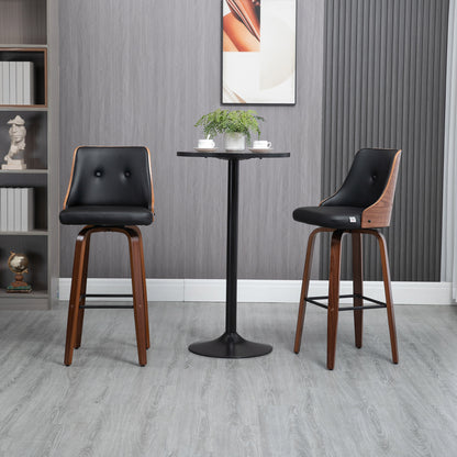 Swivel Bar Stools Tufted Counter Height Set
