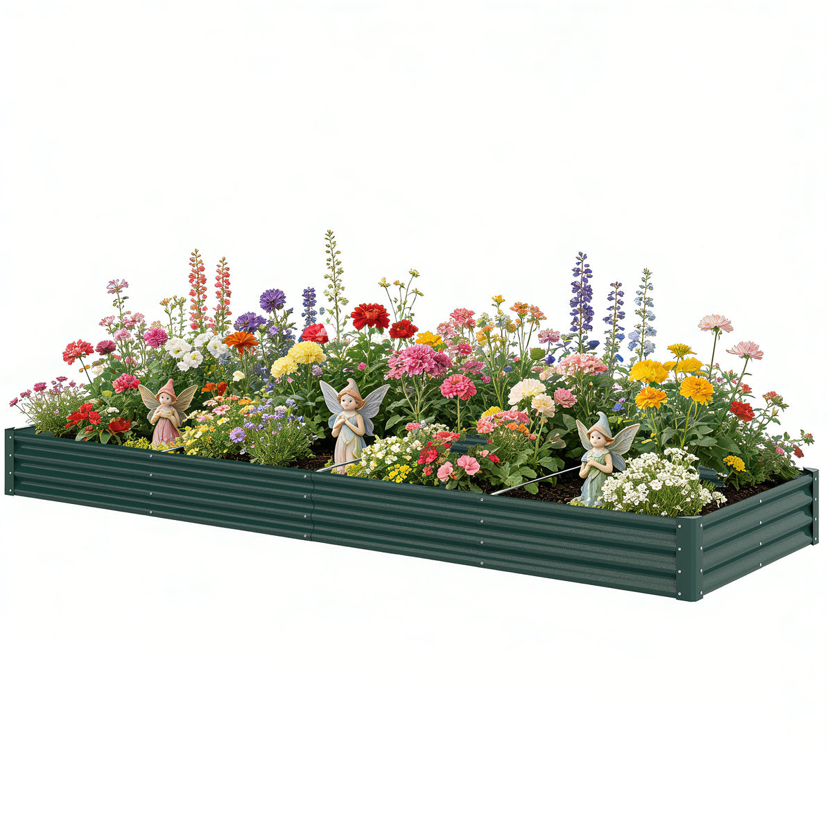 Galvanized Raised Garden Bed 365 x 120 x 30 cm