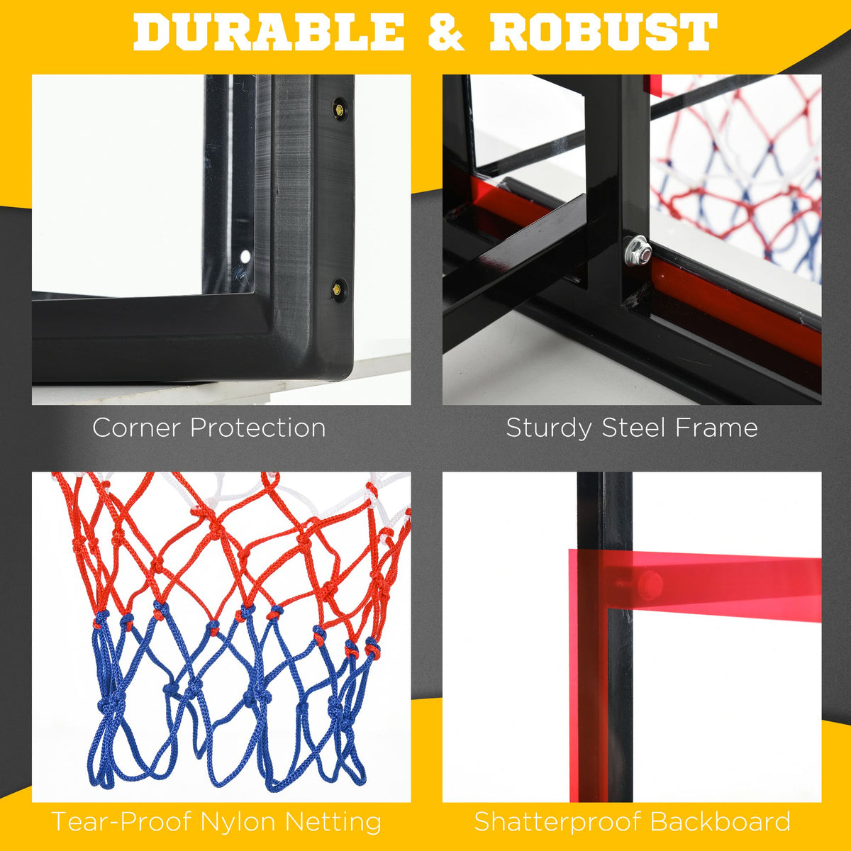 Canasta de baloncesto de pared ajustable