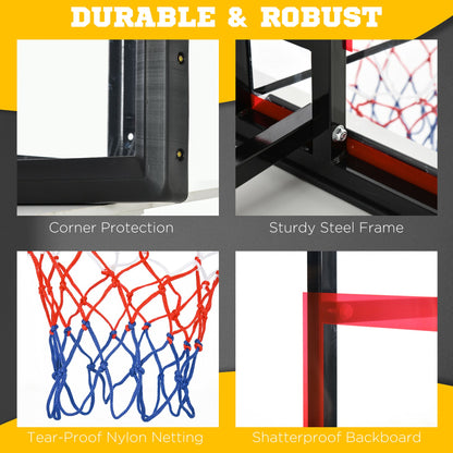 Canasta de baloncesto de pared ajustable
