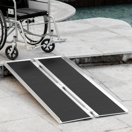 Foldable Portable Wheelchair Ramp 5 ft — Aluminum