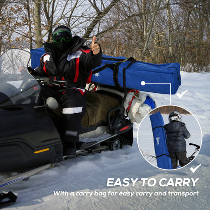 Tienda de pesca sobre hielo aislada para 4 personas
