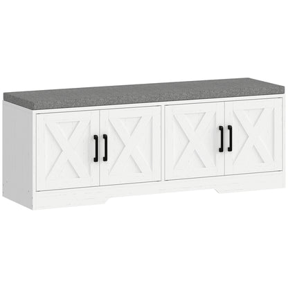 Shoe storage bench with cushion — 120 x 35 x 45 cm