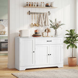 Kitchen Storage Cabinet with Drawer and Adjustable Shelves