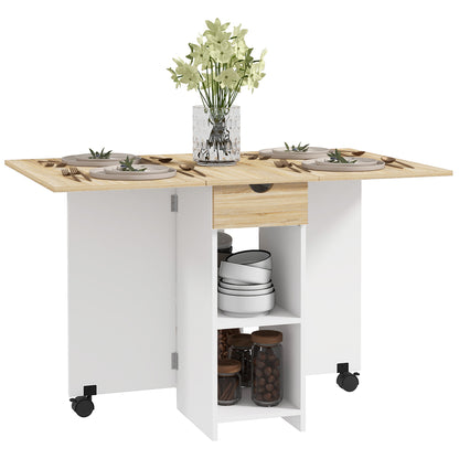 Folding Dining Table with Storage