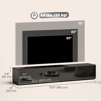Modern floating wall TV stand